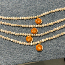 Load image into Gallery viewer, Cream Cheese Bagel Necklace