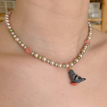 Load image into Gallery viewer, Little Pigeon Pal Spring Necklace
