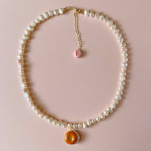 Load image into Gallery viewer, Cream Cheese Bagel Necklace

